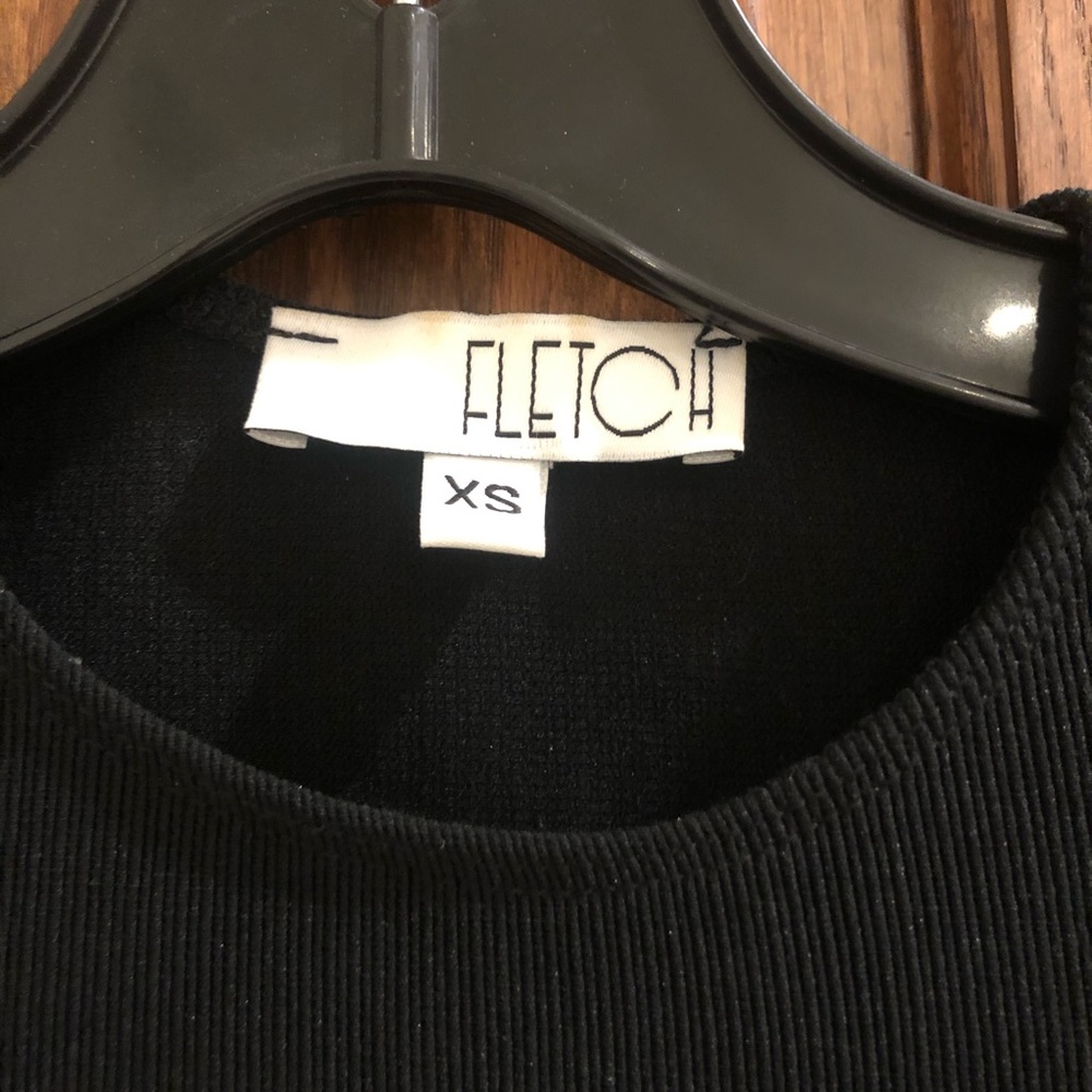 FLETCH RUFFLE TOP IN BLACK SIZE XS - Picture 4 of 4